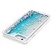 ZSTVIVA Case Cover Replacement for iPhone 6, iPhone 6S, Glitter Liquid Cover Blue Quicksand Bling Sparkle Moving Flowing Love Heart Soft TPU Bumper Protector with Stylus Pen Dust Plug
