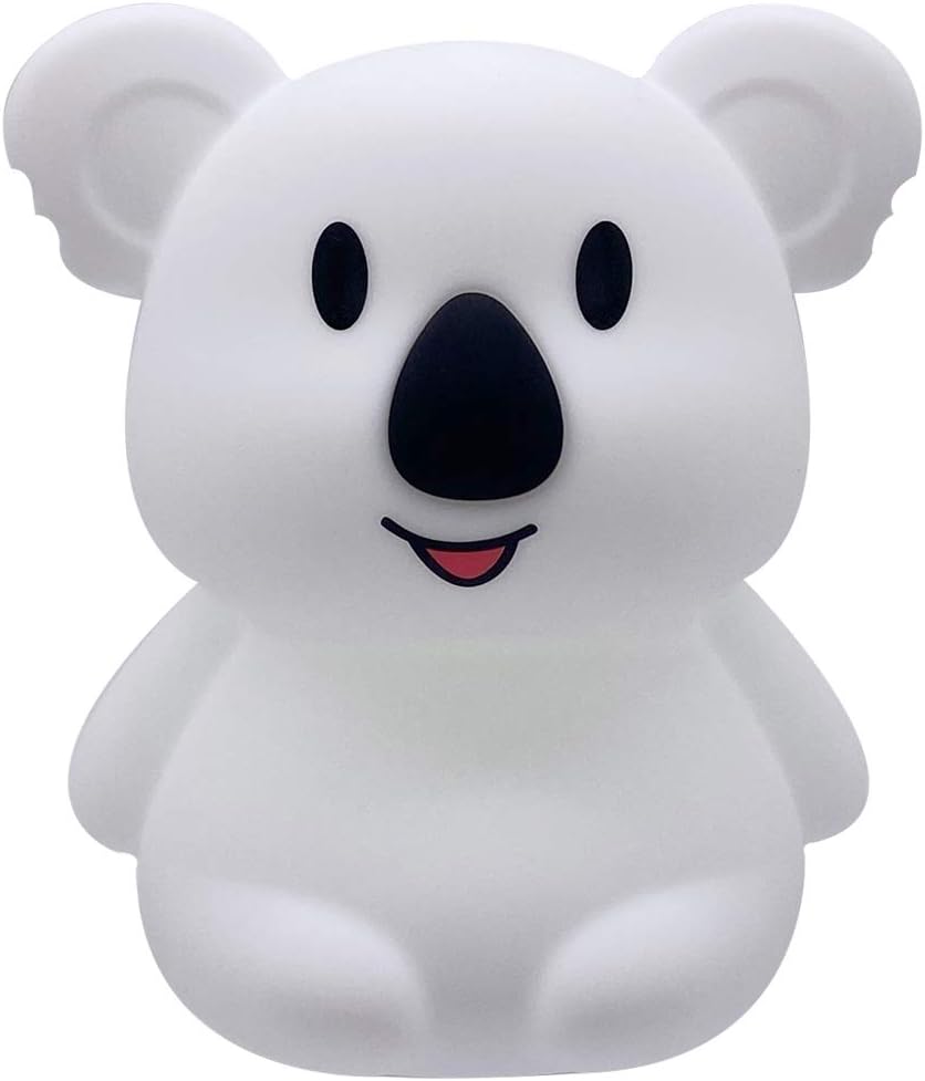 Tianhaixing Night Light Kids with Cute Koala Design Baby Children's Room LED Bedside Lamp with Changeable RGB Colors Rechargeable Night Light Compatible with Touch Control & Remote Control