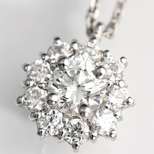 Amazon ノダジュエリー スイートテン 輝き保証 Ptダイヤモンド 一粒ダイヤ取り巻きネックレス 0 174ct カラーd クラリティ Vs2 カットex ギフトラッピング ネックレス 通販