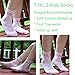 T.H.L.S Tandi Kids Girls Cotton Novelty Cats Crew No Seam Socks -Shoe Size 10-12 (5-7 years) - Multicoloured (5 Pair)