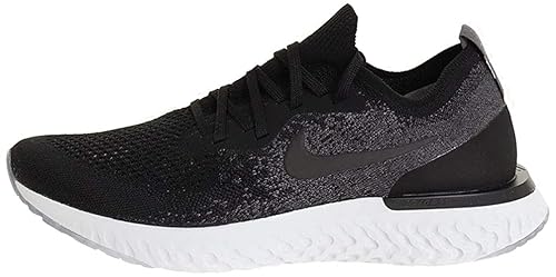 nike epic react flyknit black grey