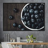 Framed Canvas Wall Art Fruity Citrus Colorful Farmhouse/Country Fruit Group Modern Art Multicolor Photography - 16x24 inches