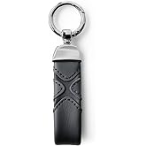 BETTERHUMZ Leather Suede Car Keychain,Key Chain Clip for Alcantara, Anti-Lost D-Ring for Men and Women Car Accessories