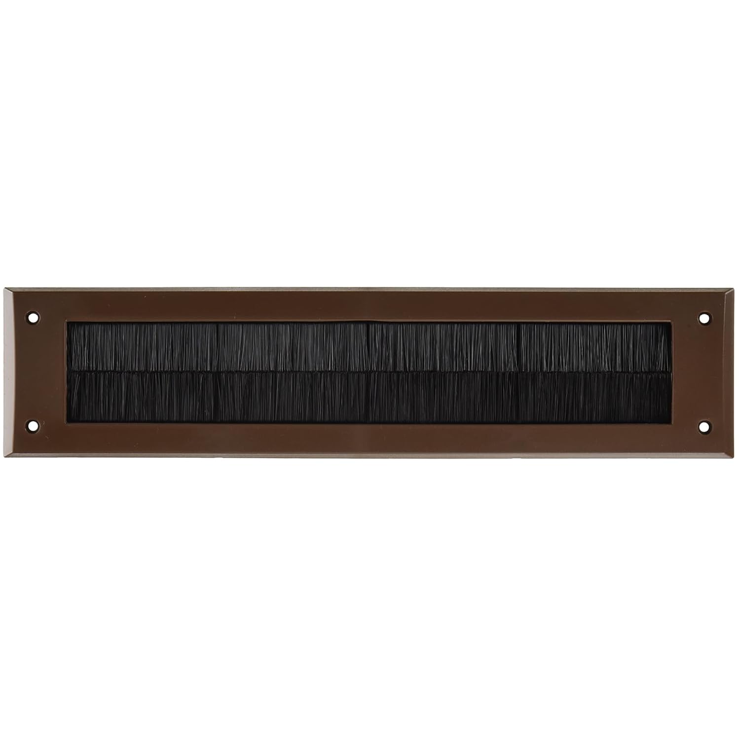 Merriway BH05981 StormSeal Letter Mail Box Brush Cover Draught Excluder for Internal Use, 343 x 80mm (13.1/2 inch x 3.1/8 inch) - Brown