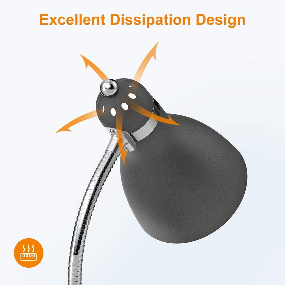 LEPOWER Metal Floor Lamp, Adjustable Goose Neck Standing Lamp with Heavy Metal Based, Torchiere Light for Living Room, Bedroom, Study Room and Office - - 
