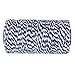 ROSENICE Natural Cotton Twine String Bakers Twine 100M (Navy Blue White)