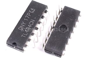 MIZOELEC Major Brands TL494CN Voltage Mode Pulse Width Modulator Controller Circuit, 250Ma, 16-Pin, PDIP, 3.3 mm H x 6.4 mm W x 19.81 mm L,Black, DIP16 (Pack of 10)