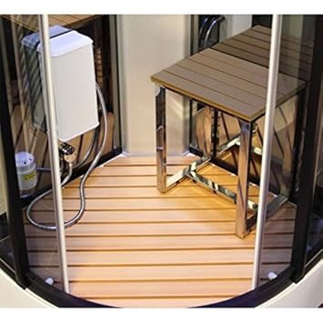 tabouret de douche en teck