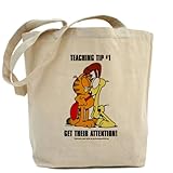 CafePress Get Their Attention, Garfield Tote Bag - Standard Multi-color
