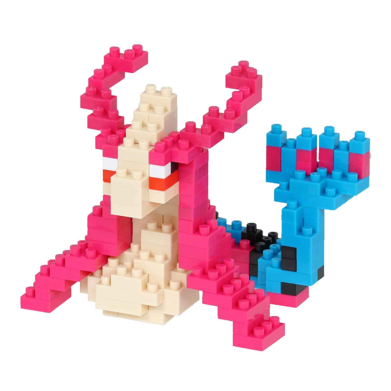 nanoblock Bandai Milotic Pokemon Model Building Blocks Puzzles For Adults And Kids | Plastic Model Kits With Mini Bricks Make Great Pokemon Gifts For Boys Girls And Adults Age 12+
