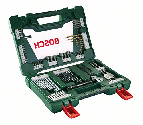 Bosch V-Line - Maletín de 83 unidades para taladrar y atornillar