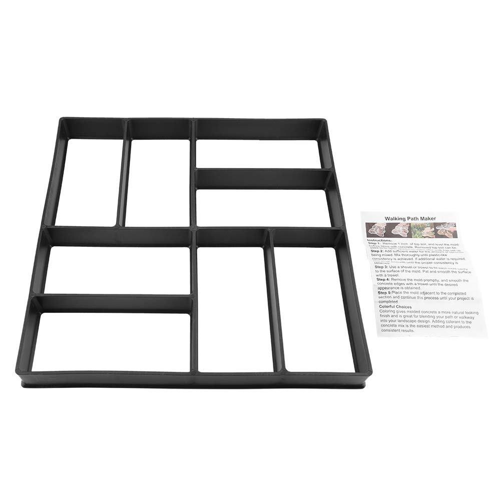 TOPINCN Concrete Mould Premium Plastic Geometric Pattern Paving Pavement Stepping Stone Mold Garden Streets Balconies Lawn Path Paver Walk