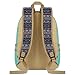 Plambag Canvas Backpack Set 3 Pcs, Casual Lightweight School Backpack for Women Teen Girls Water Blue