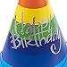 Rainbow Paper Cone Party Hats for Birthday's (12 Pack)
