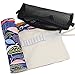 Hz.Codelo Canvas 72 Colored Pencils Wrap With a Mesh Bag, Travel Pencil Holder Roll up Case, Gel Pen Organizer, Great for Kids Adult Coloring Book -Paint (NO Pencil included)