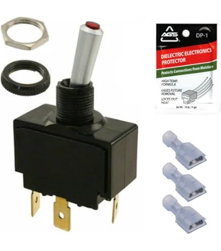 Toggle Switch, Spdt, 10A @ 250V, Quikconnct: Amazon.com