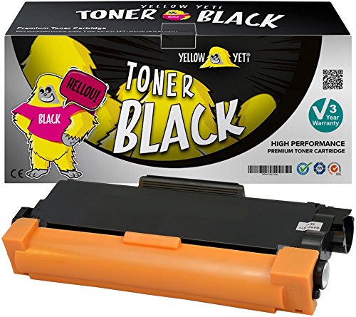 YELLOW YETITN 2320 Toner Cartridge Compatible with Brother DCP-L2500D DCP-L2520DW DCP-L2540DN HL-L2300D HL-L2320D HL-L2340DW HL-L2360DN HL-L2365DW MFC-L2700DW MFC-L2720DW MFC-L2740DW Black