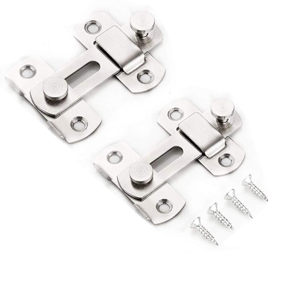 2PCS Thick Stainless Steel Bolt Door Latch Security Door Wooden Door Latch Door Latch Door Padlock