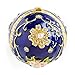 Apropos Hand-Painted Vintage Style Faberge Egg with Rich Enamel and Sparkling Rhinestones Jewelry Trinket Box (Royal Blue)