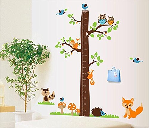 Hallobo Sticker Mural Xxxl Chouette Arbre Animaux Toise La Foret Renard Ecureuil Sticker Mural Autocollants Livraison Sticker Mural Chambre Enfants Bebe En Allemagne Cuisine Maison Decoration De La Maison Dwteam In