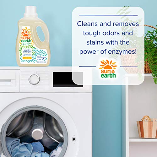 Laundry Detergent Liquid by Sun & Earth, 100 fl oz Pack of 4, All