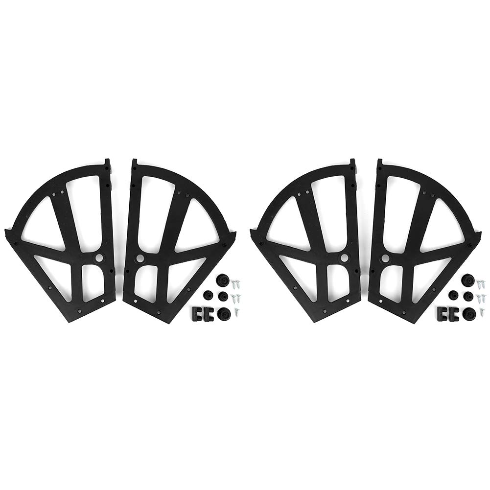 4Pcs/Set ABS Sturdy Home Furniture Shoes Drawer Cabinet Hinge Flip Plate Frame Turning Rack Accessory for Increaseing Cabinet Capacity