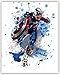 Captain America Wall Decor Collection - The First Avenger in our Wall Art Movie Poster Print Series - Set of 4 8x10 Photos