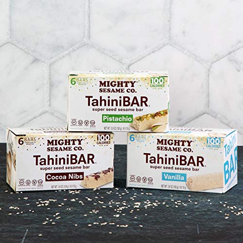 Mighty Sesame TahiniBars, Variety Pack (Total 18 Bars)