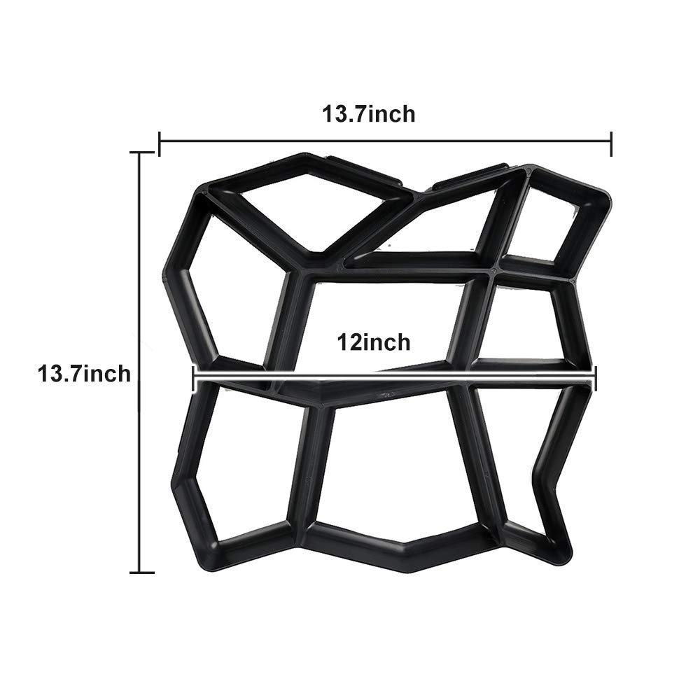 Schablone für Gartensteine wiederverwendbar Steinweg 35 x 35 cm