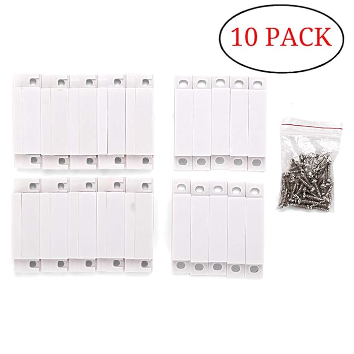Gufastore 10pcs Surface Mount Alarm 10W 100V 0.5A in Max Magnetic Contact Ideal for Door Window Security