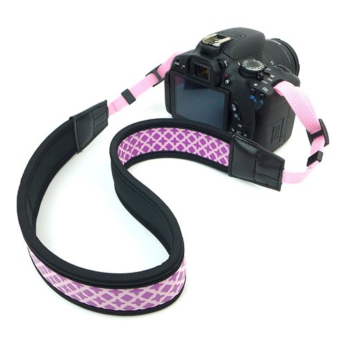 GTMax Purple Anti-Slip Soft Neoprene Camera Shoulder/Neck Strap + Lens Pen for Nikon series of Digital Cameras with Cleaning Cloth