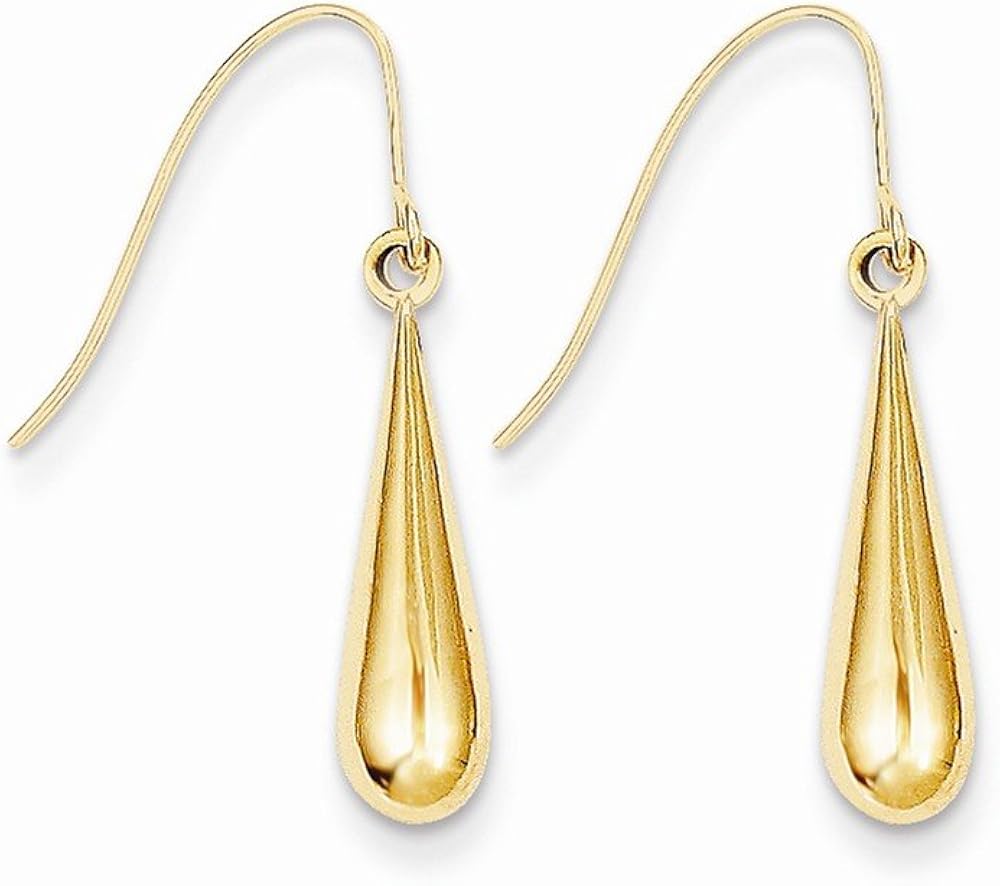 PriceRock 14k Gold Tear Drop Earrings Amazon.co.uk Jewellery
