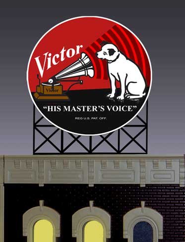 8071 Large Model RCA Victor Animated & Lighted Billboard by Miller Signs