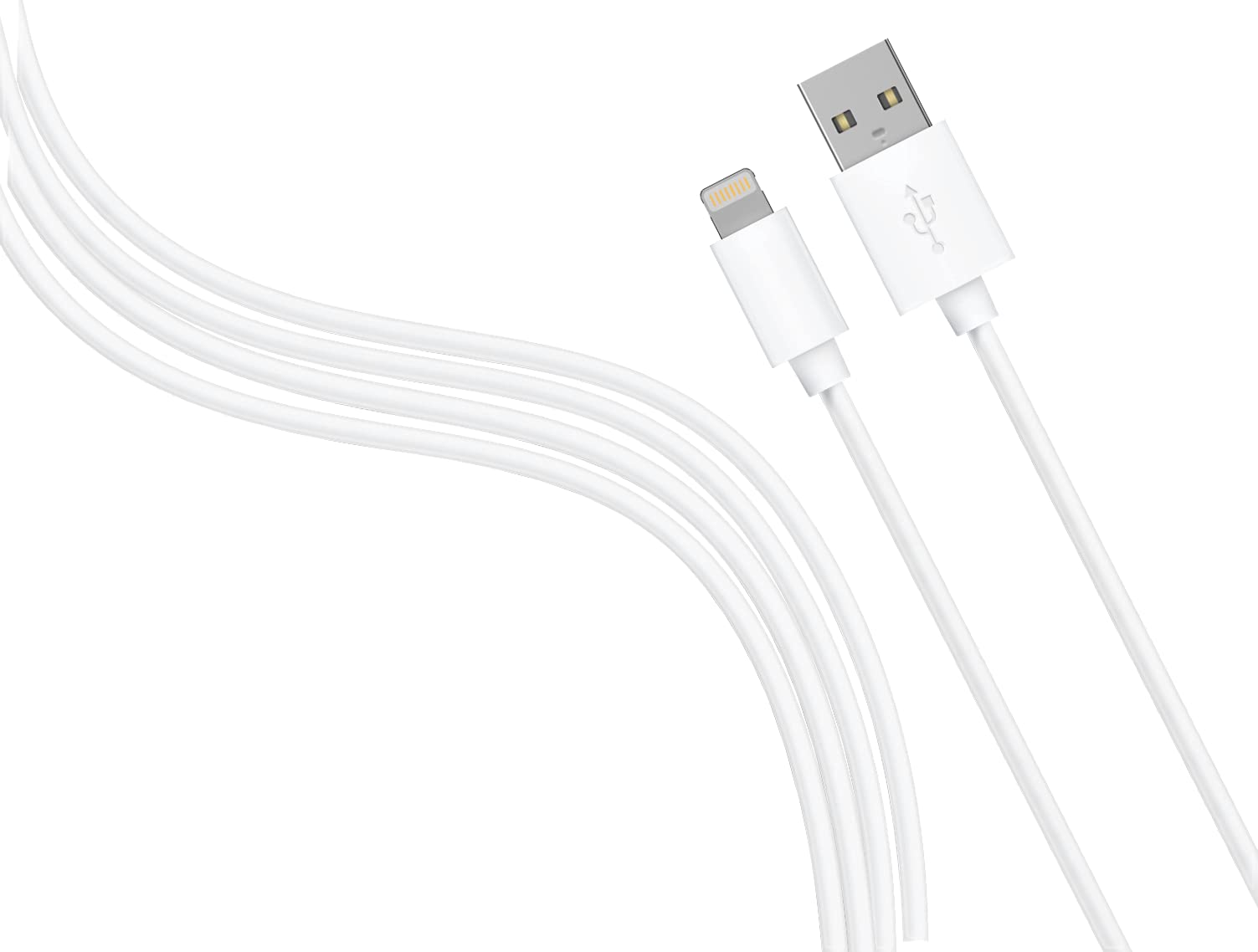 Fresh Connect | 3m Apple Lightning Cable White | MFI Certified | Compatible for Apple iPhone 13, 13 Pro, 12, 11, XR, X, XS, 8, 7, 6
