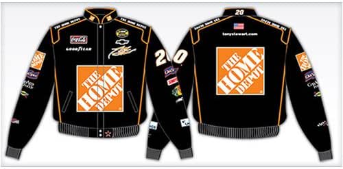Amazon.com : Tony Stewart Home Depot" Twill NASCAR Uniform Jacket