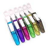 6pcs Transparent Sectioning Plastic Alligator Hair Clips Clamps Hairdressing Salon Hair Grip Crocodile DIY Accessories Hairpins-Rubberized Non-Slip Chic Styling Claw Hairgrip for Women and Girls-Professional Croc Chunky Prong Teeth Bows Jaw Hair Barrettes For Thick Hair