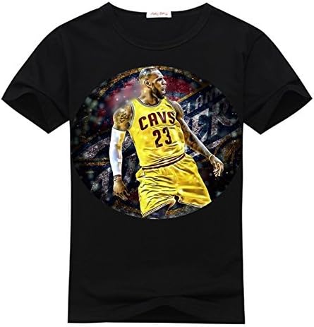KOBB LeBron James logo Men's classic Black T-shirt X-Large