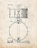 Snare Drum Patent Print Art Poster Old Look (18