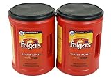 Folgers Classic Medium Roast Coffee, 2-Pack of 48 Ounce Cans