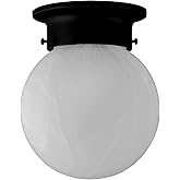 Design House Millbridge Globe 6 Inch Diameter Indoor Ceiling Light Fixture, for Bedroom, Hallway, Closet & Dining Room, Alaba