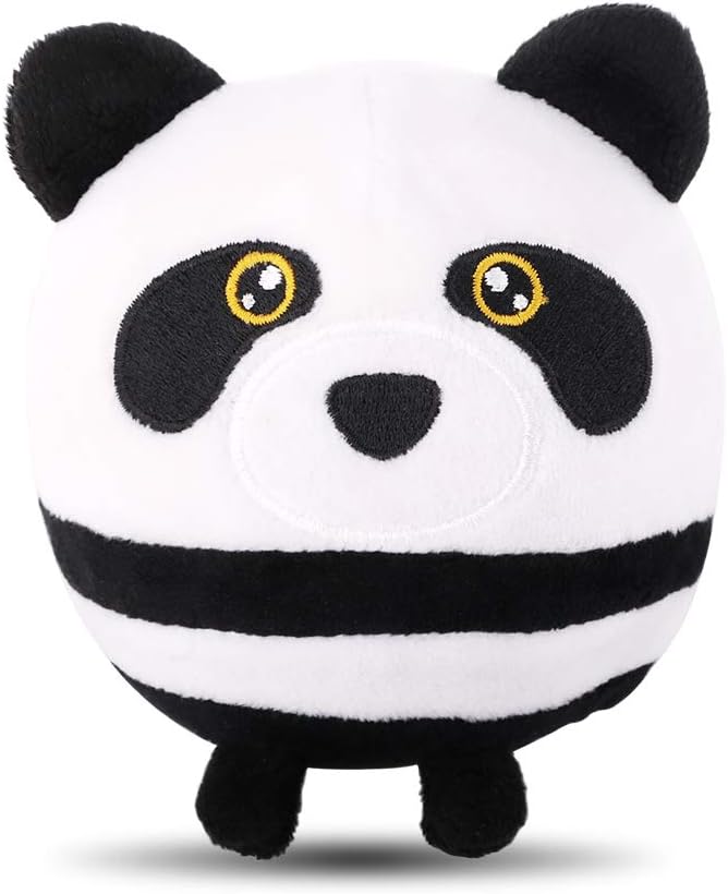 HAS Decompression Squeeze Plush Toys Slow Rebound for Stress Relief Squishamals Squeezamals Super-Squishy Foamed Stuffed Cartoon Animal Soft for Kids and Adults (Black)