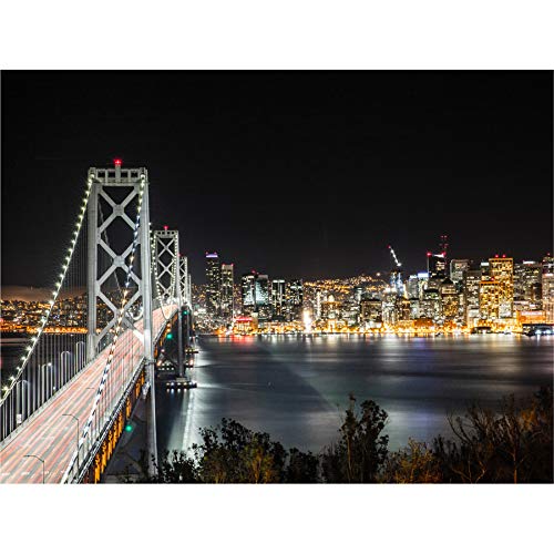 San Francisco Oakland Bay Bridge Canvas Wall Art Print