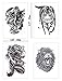 COKOHAPPY 8 Sheets Large Temporary Tattoo Half Arm Extra Sleeve Elephant, Dead Skull, Lion, Owl, Dragon, Tiger, Wolf for Guys Man Shoulder Chest Back