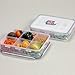LockandLock Rectangular Food Container with Locking Lid and Divider, 91-Ounce, 11.2-Cup
