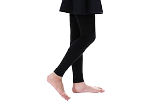 EVERSWE Girl's Microfiber Footless Tights, Ballet Dance Tights, Ultra Soft Leggings