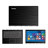 Black Brushed Aluminum skin decal wrap skin Case for Lenovo Yoga 900 13 13.3