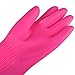 Flower Sea9 Waterproof Reusable  PVC Latex Rubber Long Gloves, Pink