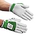 Owen Handball Gloves, Premium Leather, Unpadded with Wrist Strap (Green, Medium)