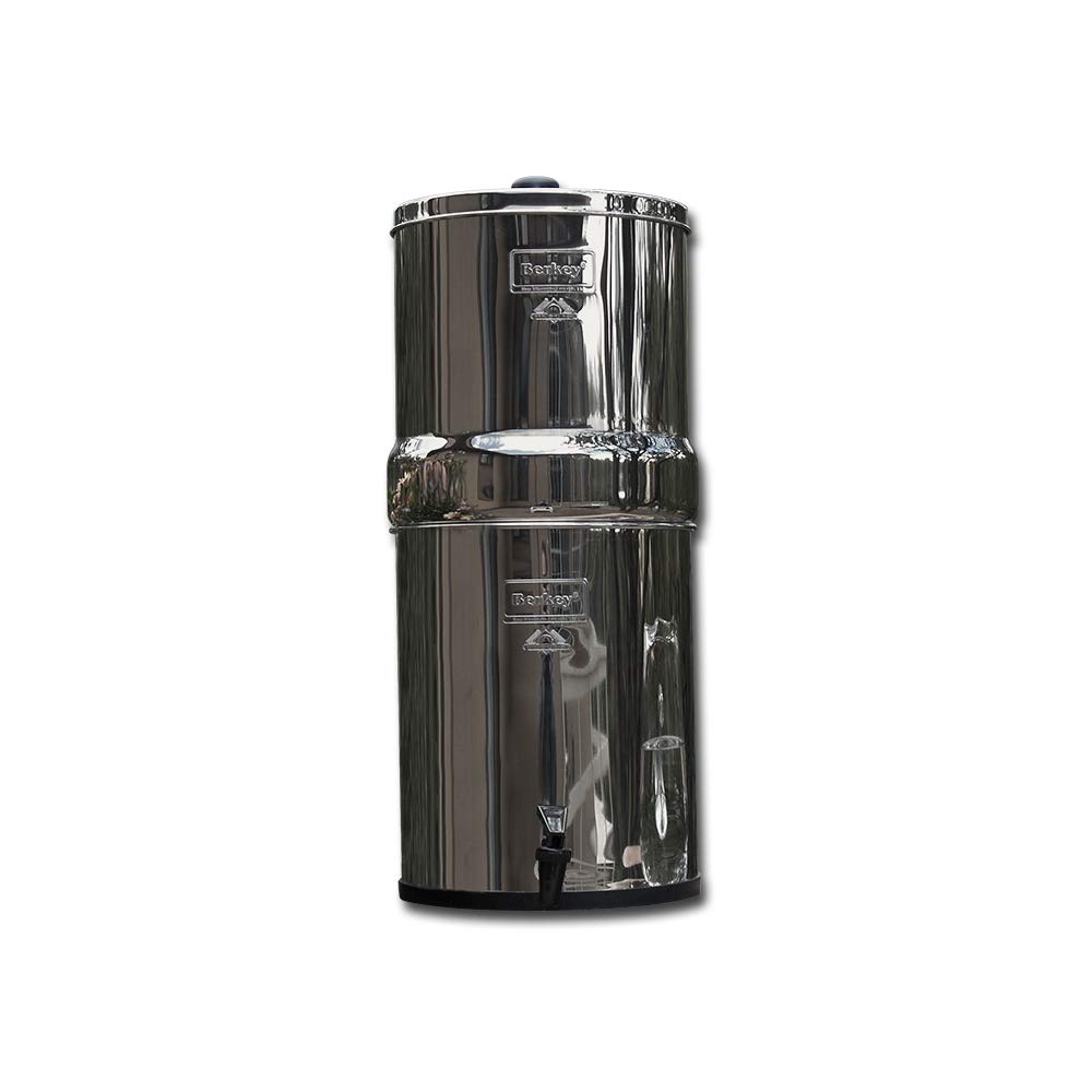 Travel Berkey Water Filter System with 2 Black Purifier elements Filtration UK
