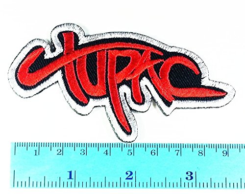 TUPAC 2PAC Band logo Heavy Metal Punk Rock Jacket T Shirt Patch Sew Iron on Embroidered Symbol Badge Cloth Sign Costume